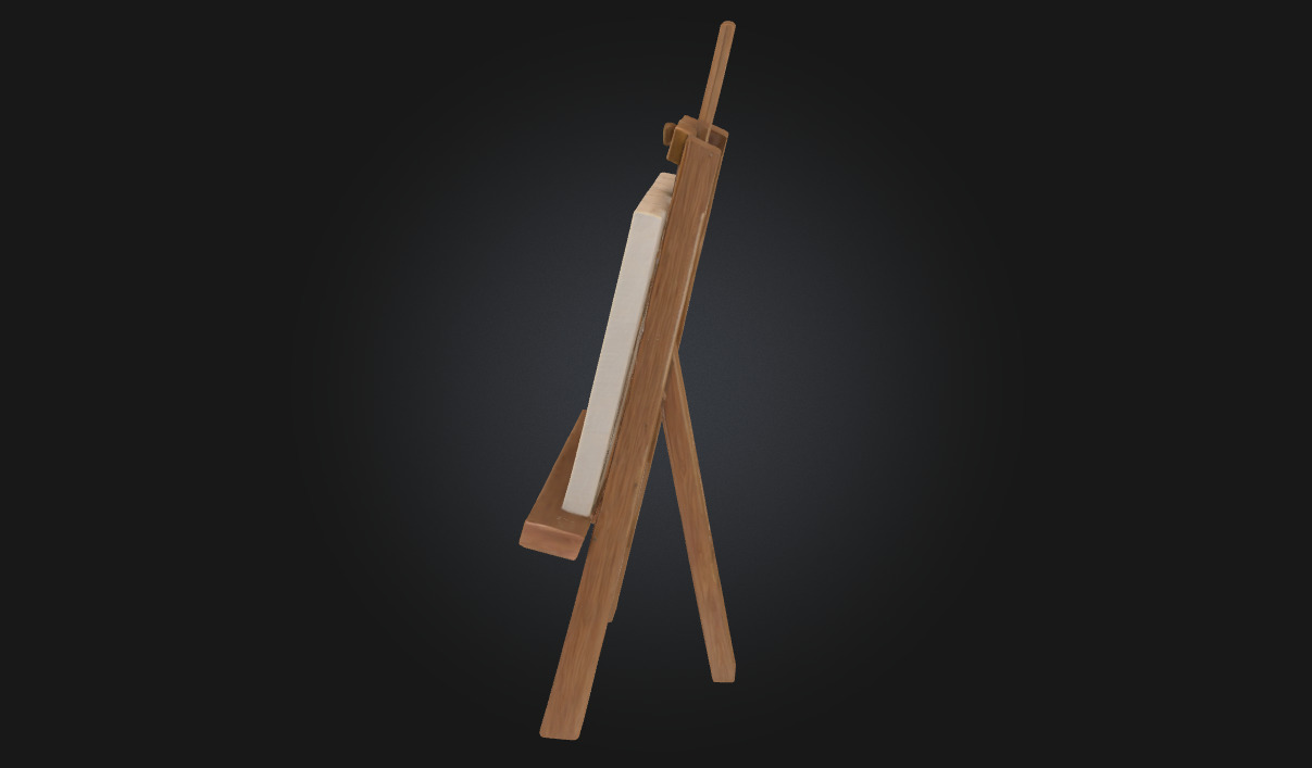 Blank Canvas Minimalist Art Prop Model for Studio 3D model_7