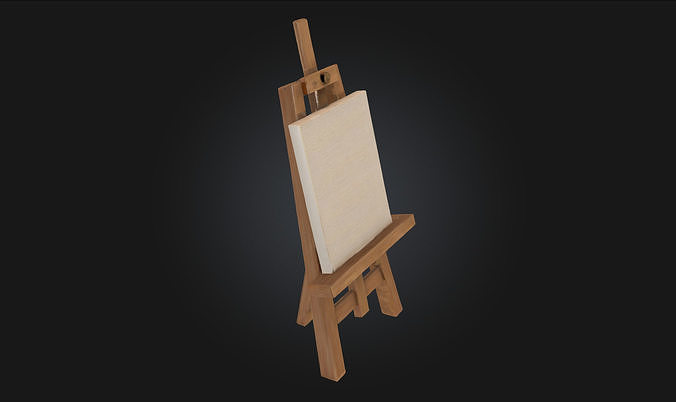 Blank Canvas  Minimalist Art Prop Model for Studio 3D model