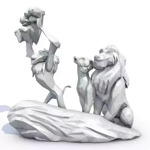 Lion King Low Poly