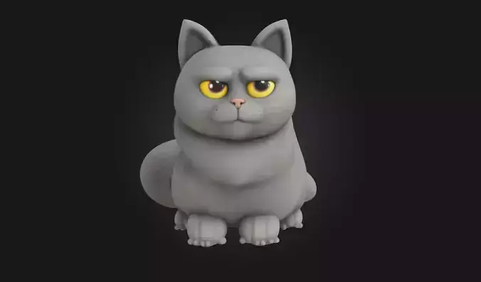 Grumpy Cat Animation  Stylized Feline Character 