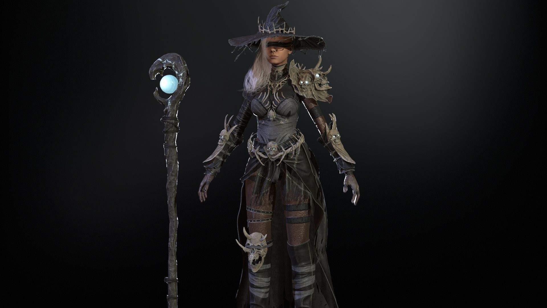 Witch Starter Pack Low-poly 3D model_11