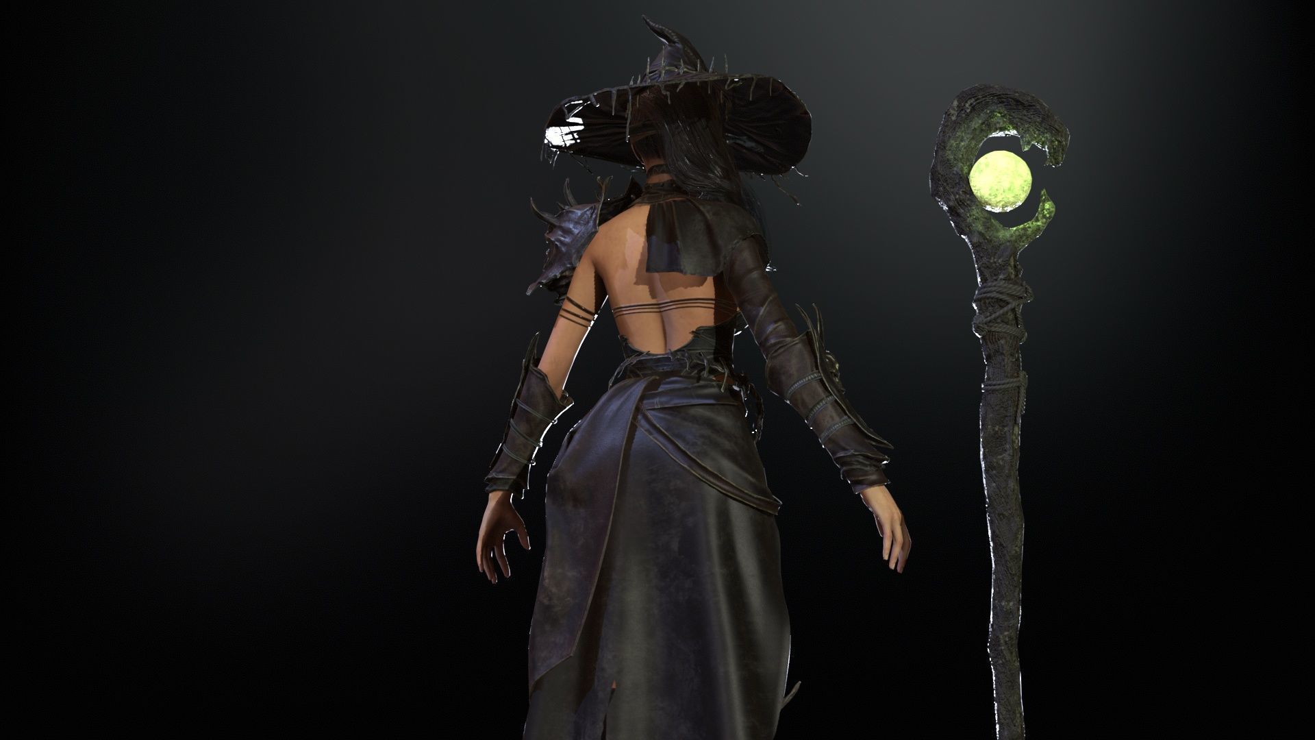 Witch Starter Pack Low-poly 3D model_27