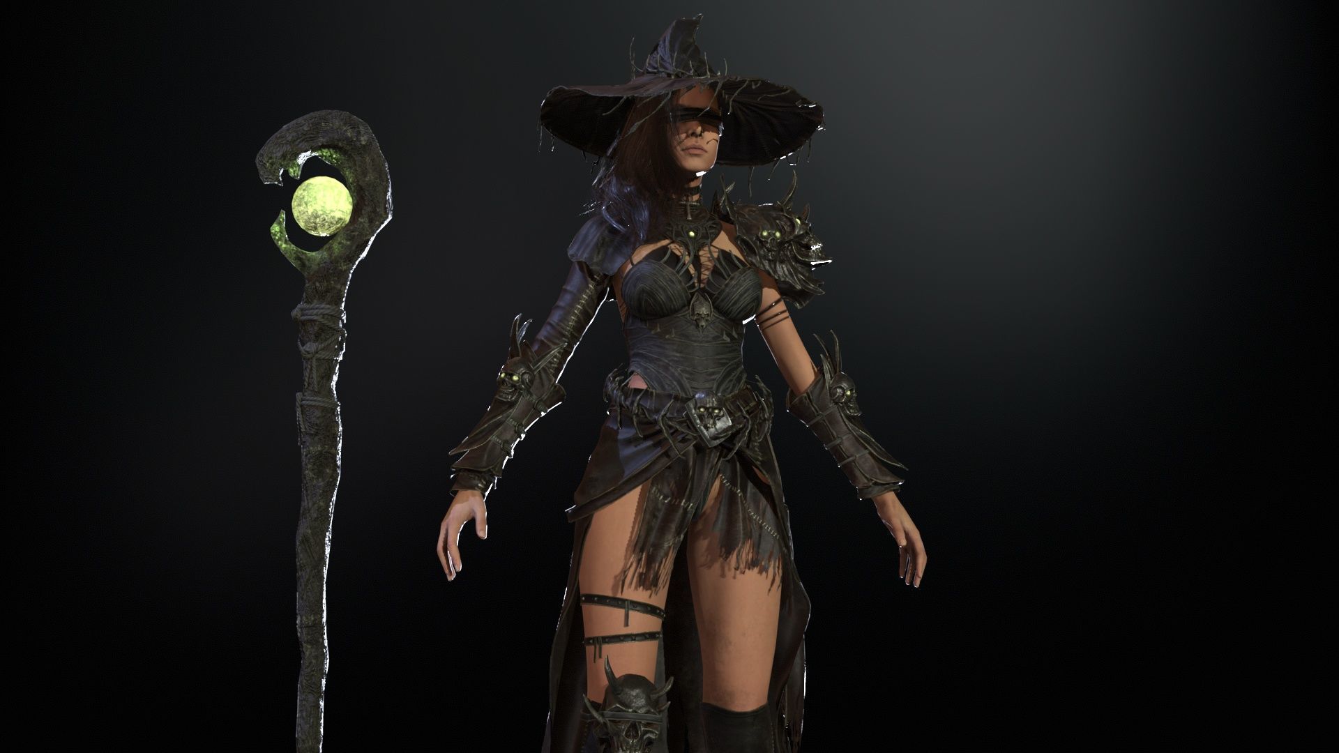 Witch Starter Pack Low-poly 3D model_25