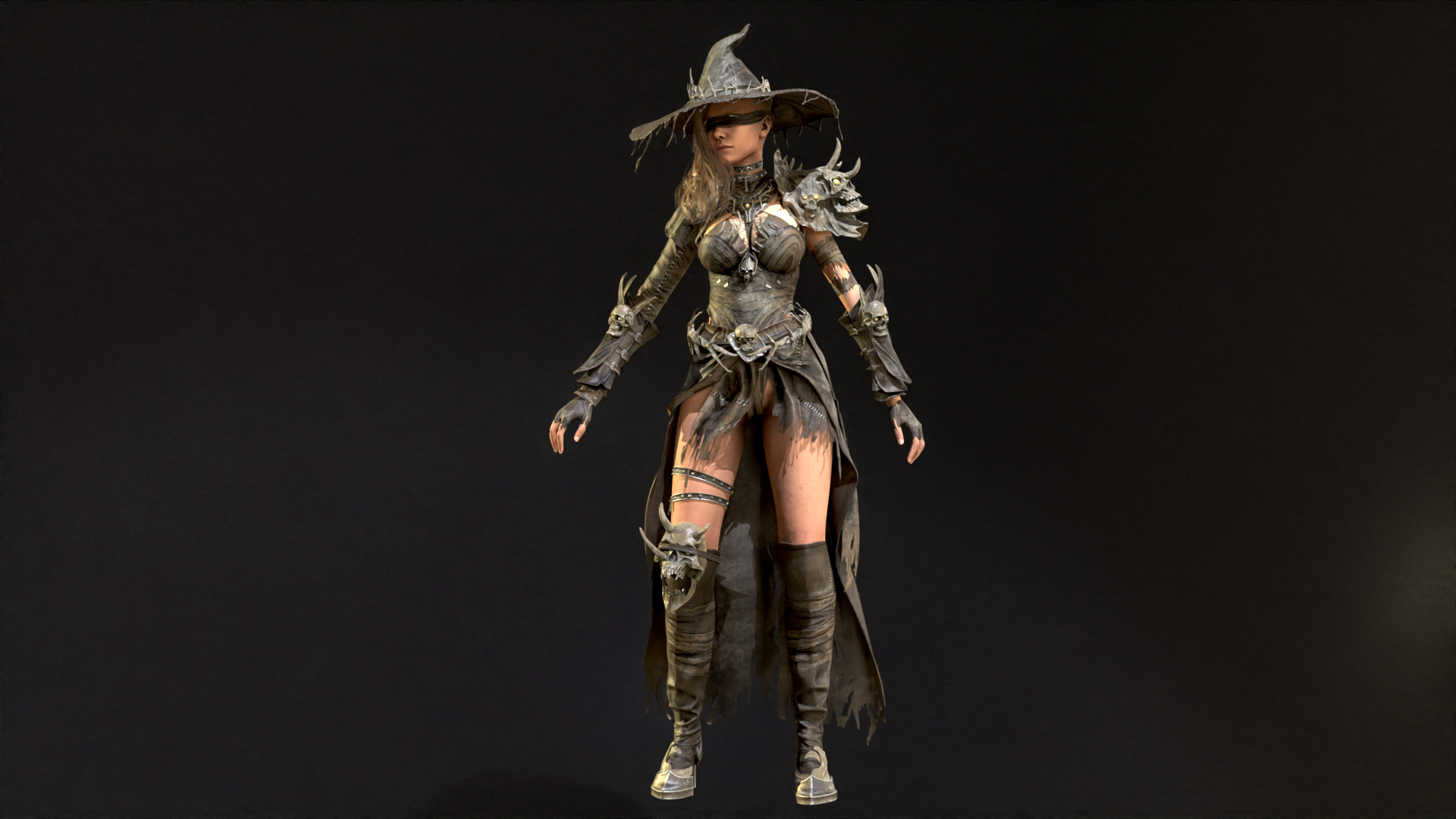 Witch Starter Pack Low-poly 3D model_22