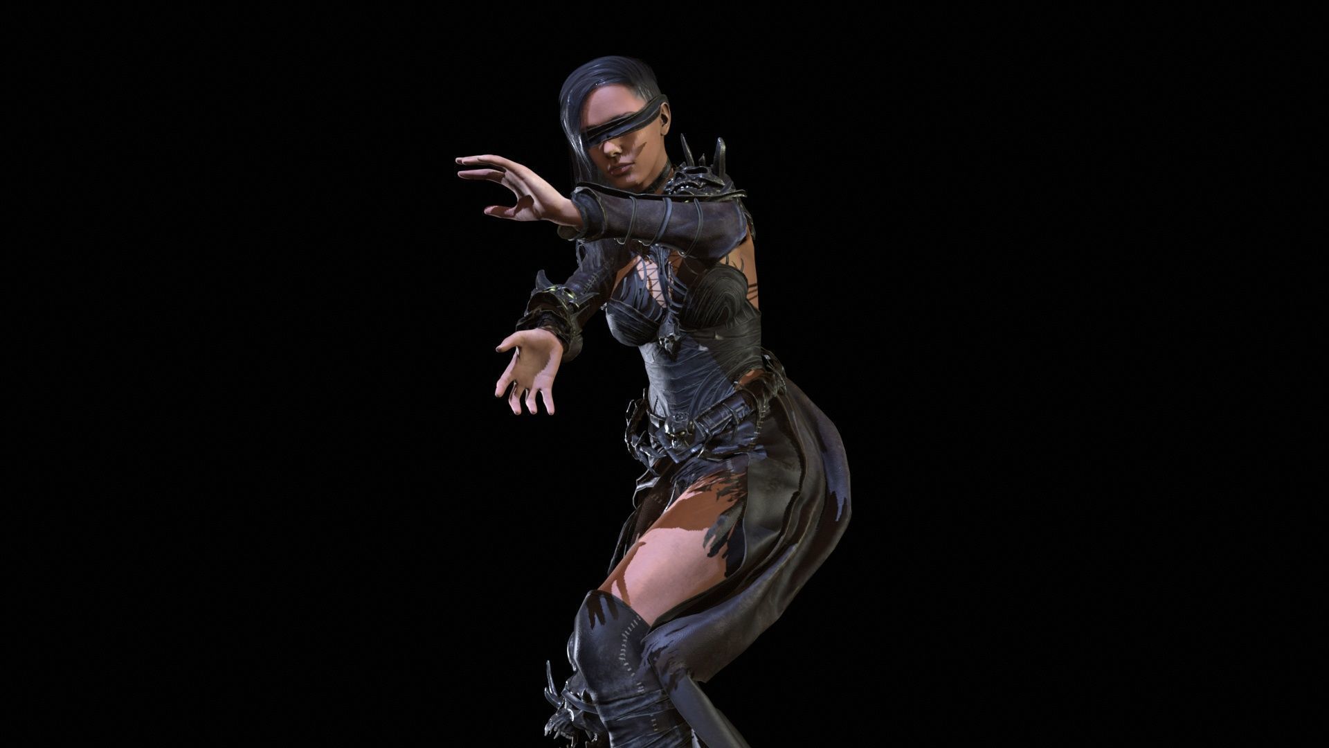 Witch Starter Pack Low-poly 3D model_17