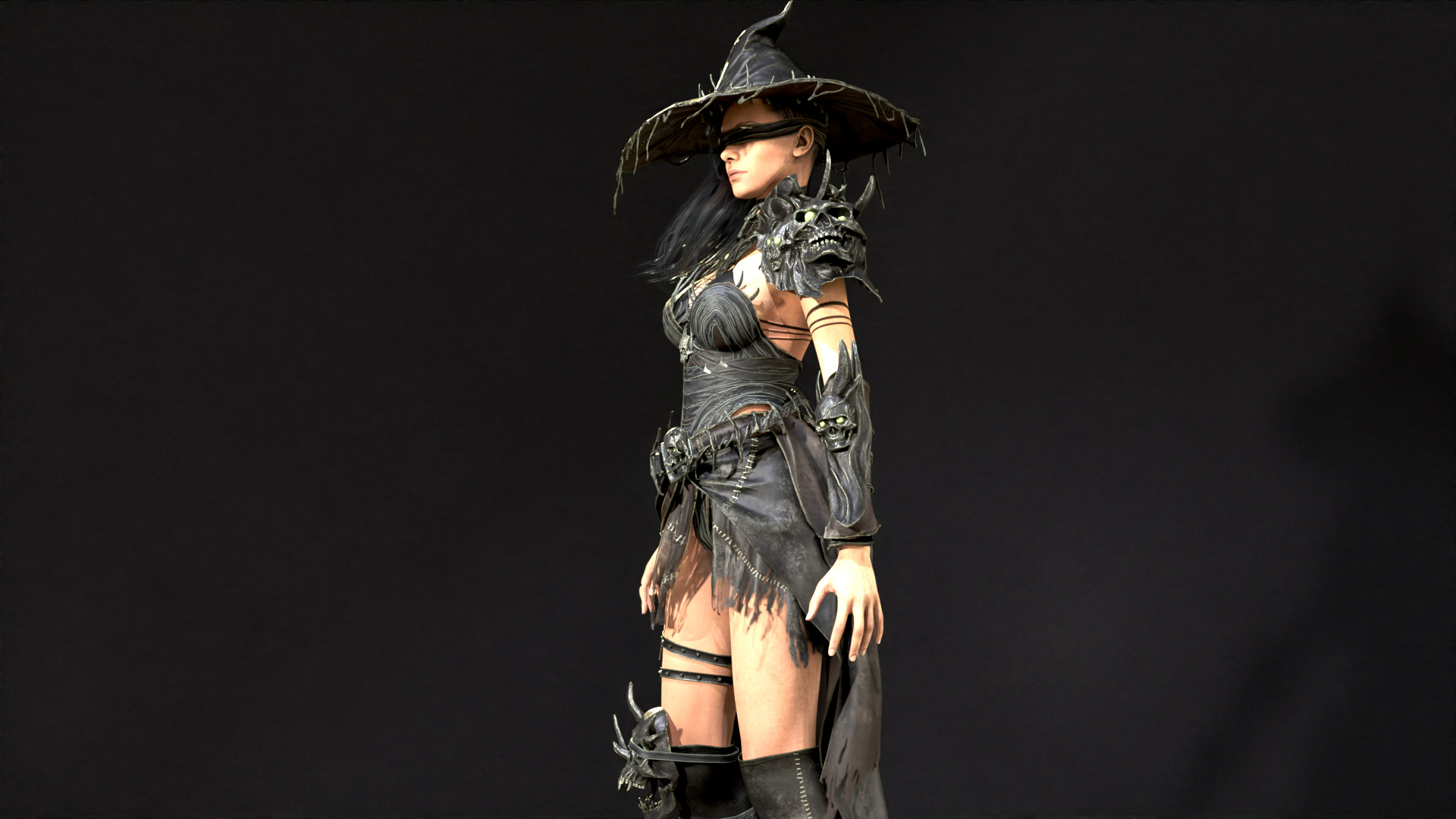 Witch Starter Pack Low-poly 3D model_16