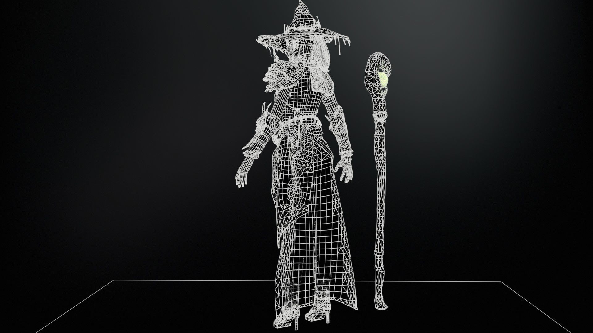 Witch Starter Pack Low-poly 3D model_29