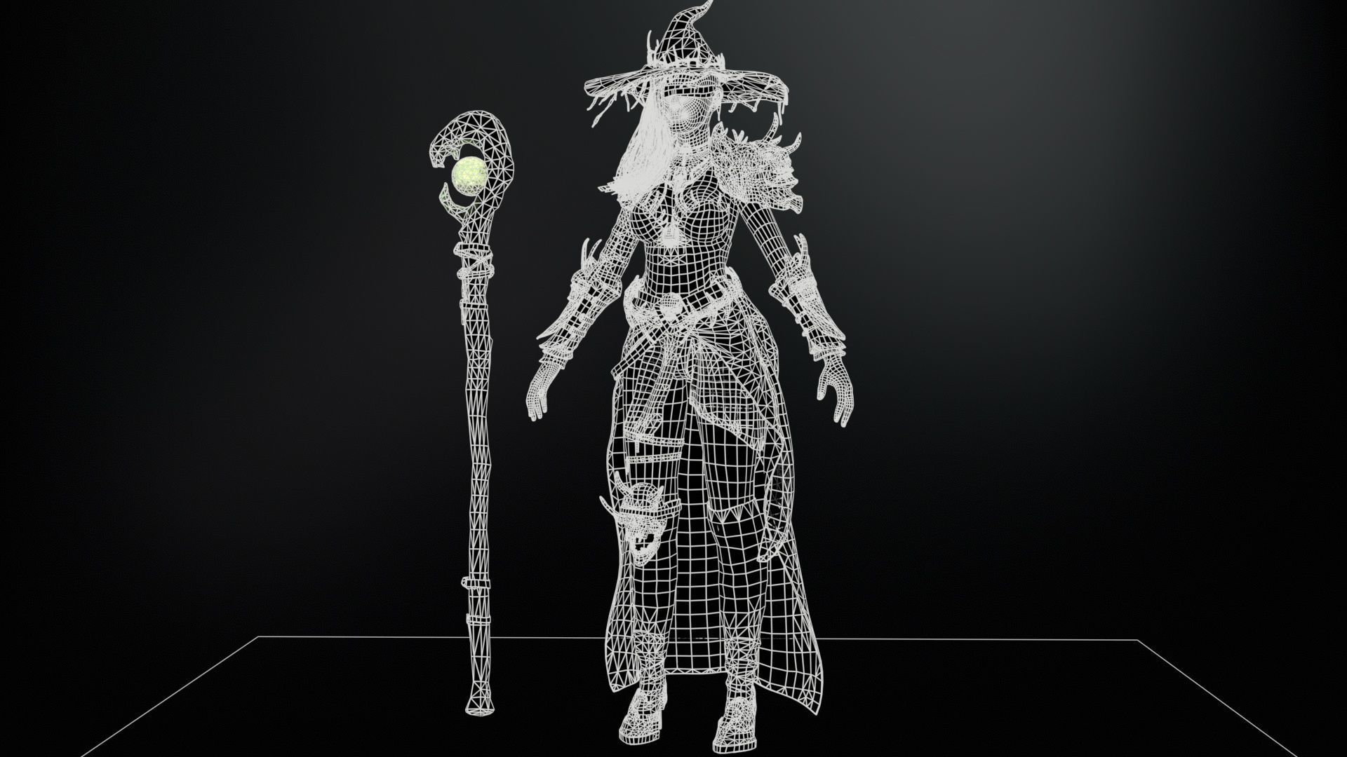 Witch Starter Pack Low-poly 3D model_8