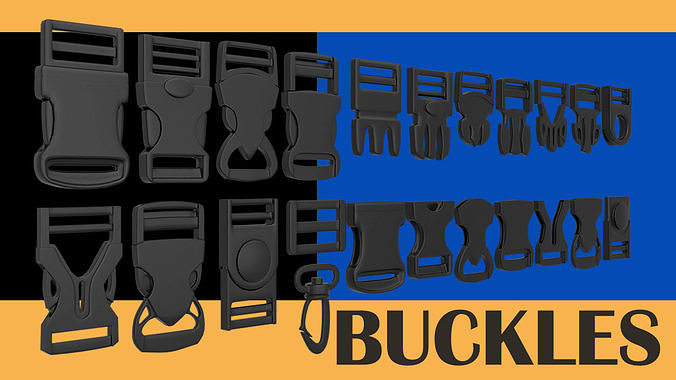 BUCKLES Low-poly 3D model