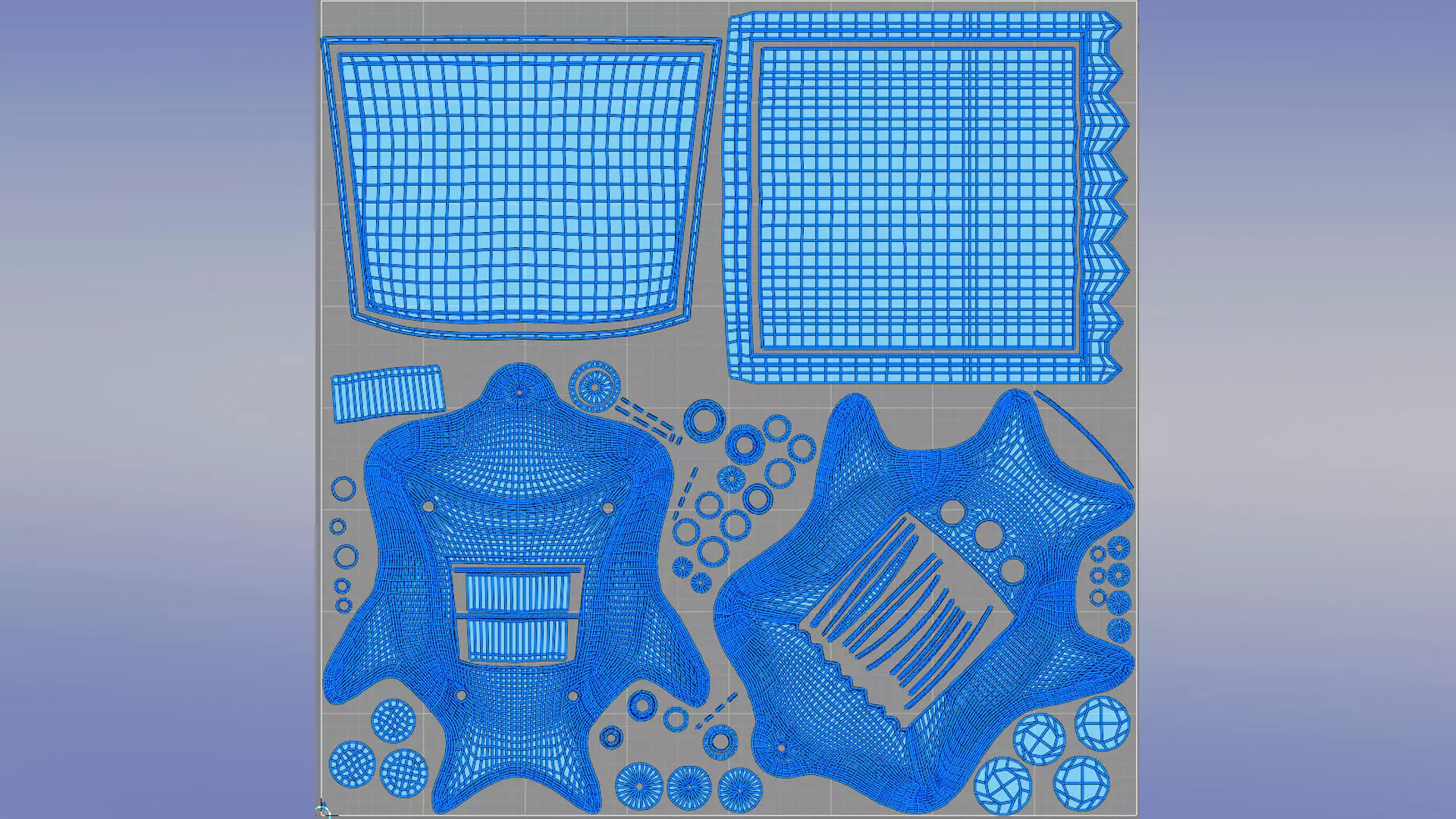 Tamagotchi Hammerhead Shark Cute Toy Low-poly 3D model_26