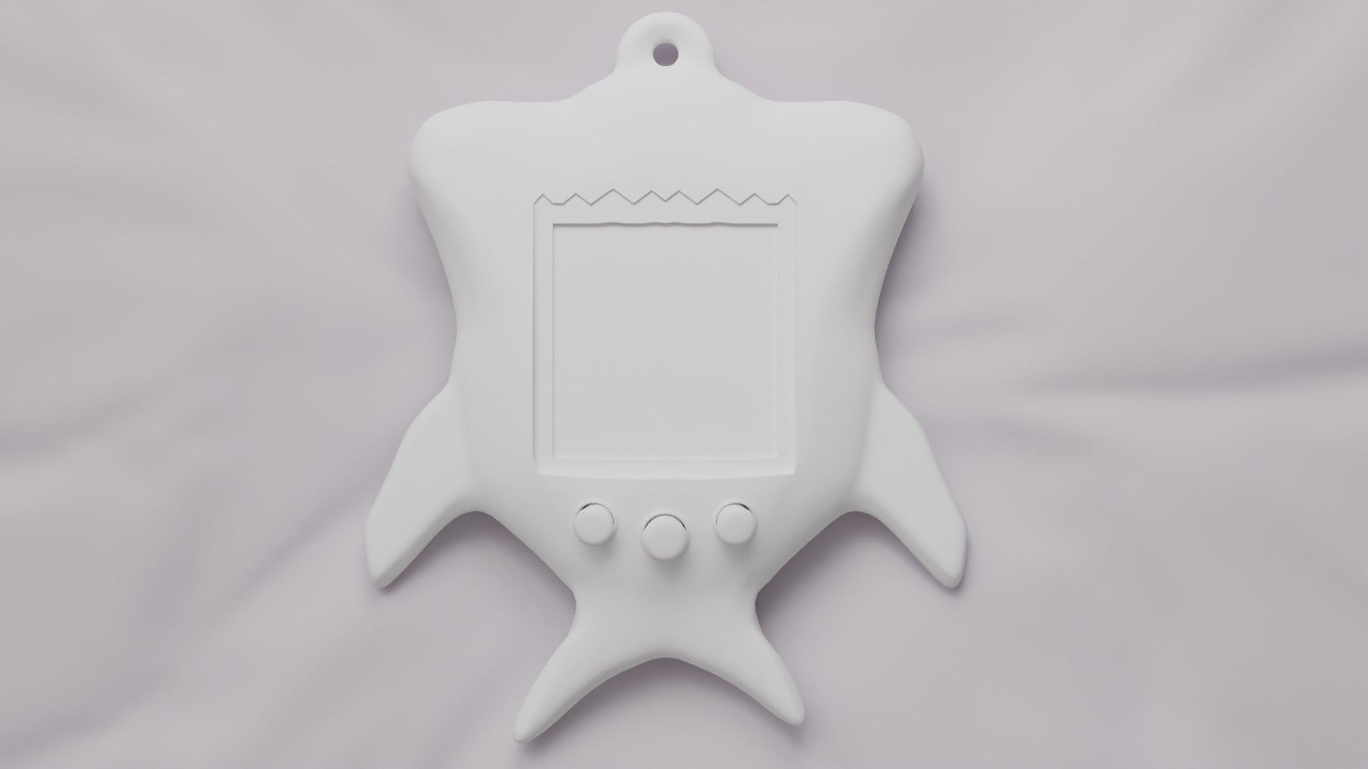 Tamagotchi Hammerhead Shark Cute Toy Low-poly 3D model_22