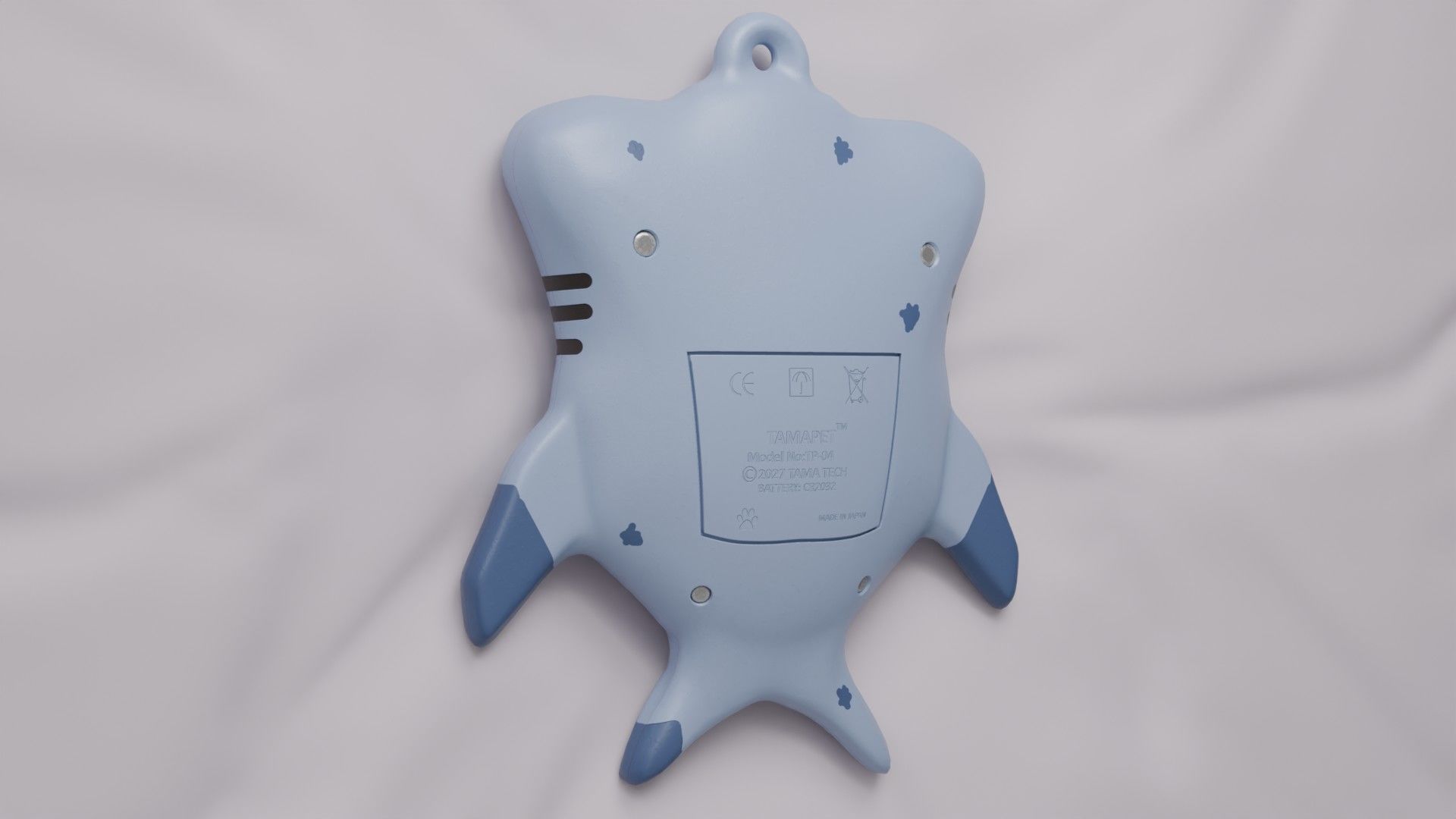 Tamagotchi Hammerhead Shark Cute Toy Low-poly 3D model_11