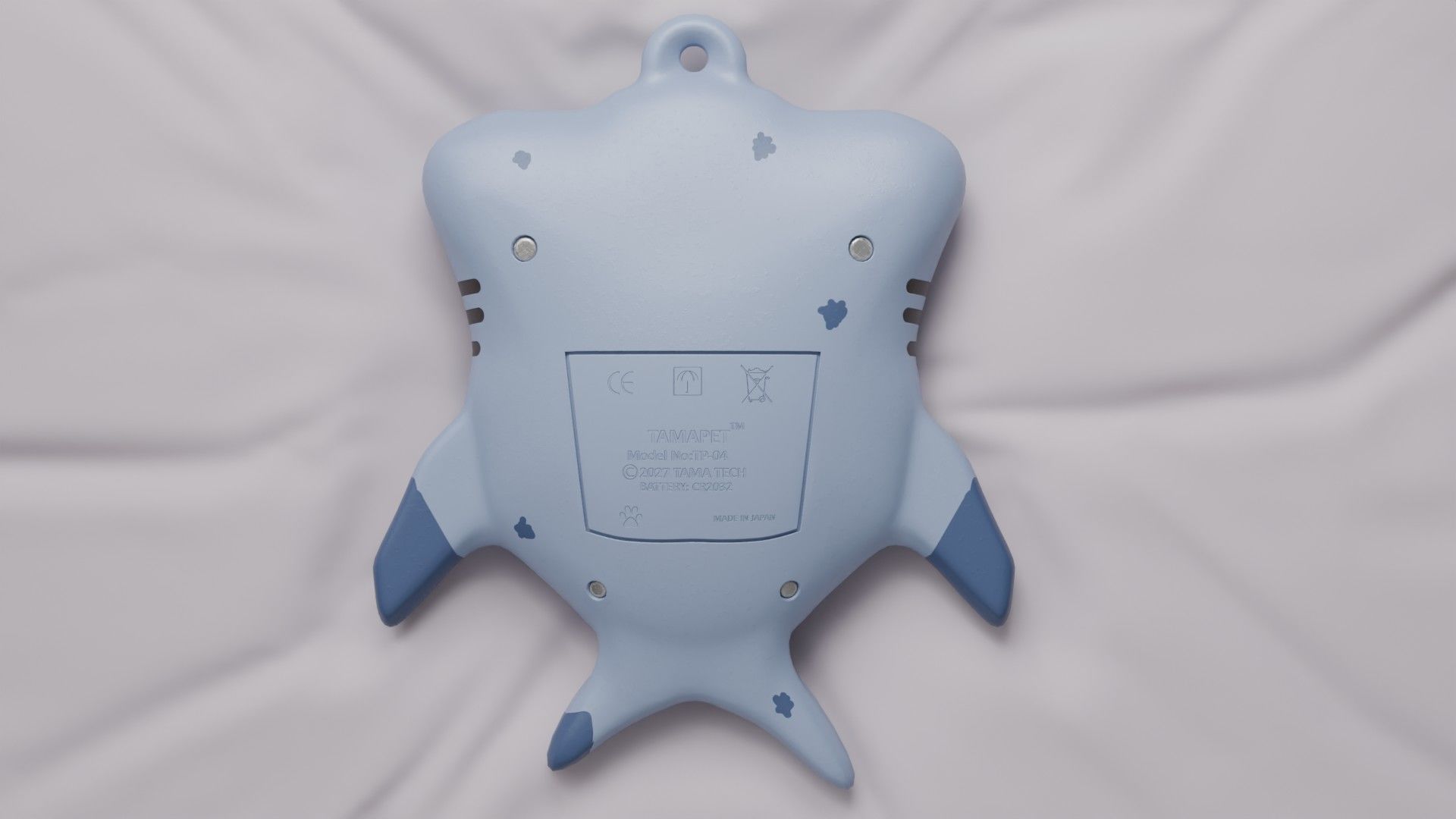 Tamagotchi Hammerhead Shark Cute Toy Low-poly 3D model_3