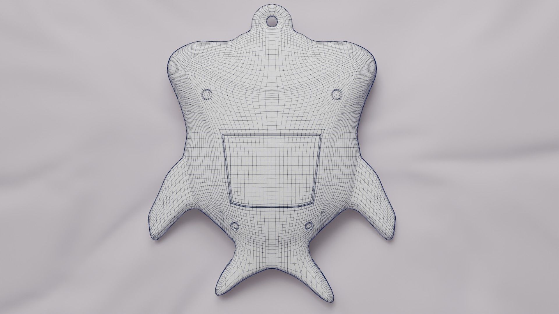 Tamagotchi Hammerhead Shark Cute Toy Low-poly 3D model_25