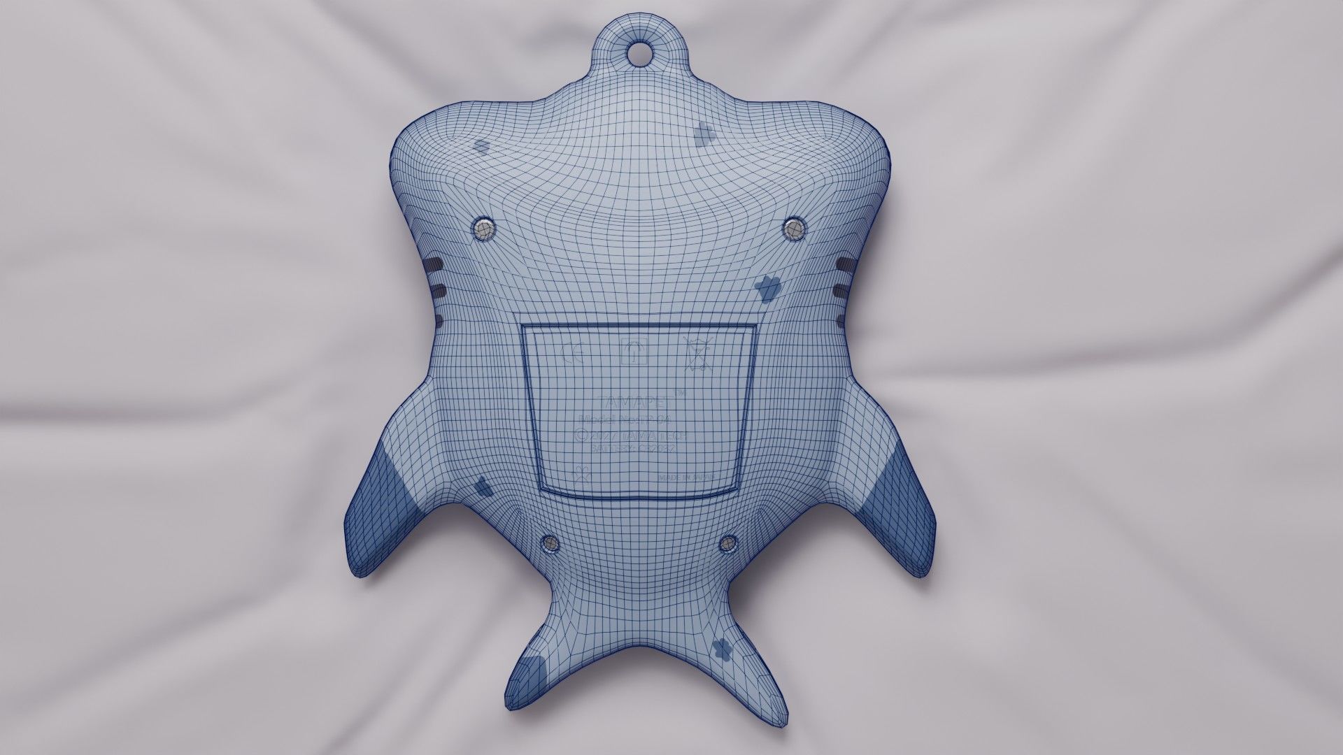 Tamagotchi Hammerhead Shark Cute Toy Low-poly 3D model_21