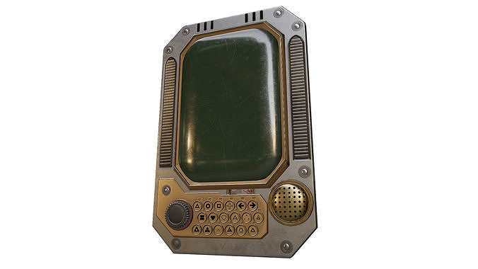 Sci-fi Touch Pad Low-poly 3D model