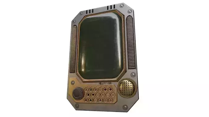 Sci-fi Touch Pad Low-poly 3D model