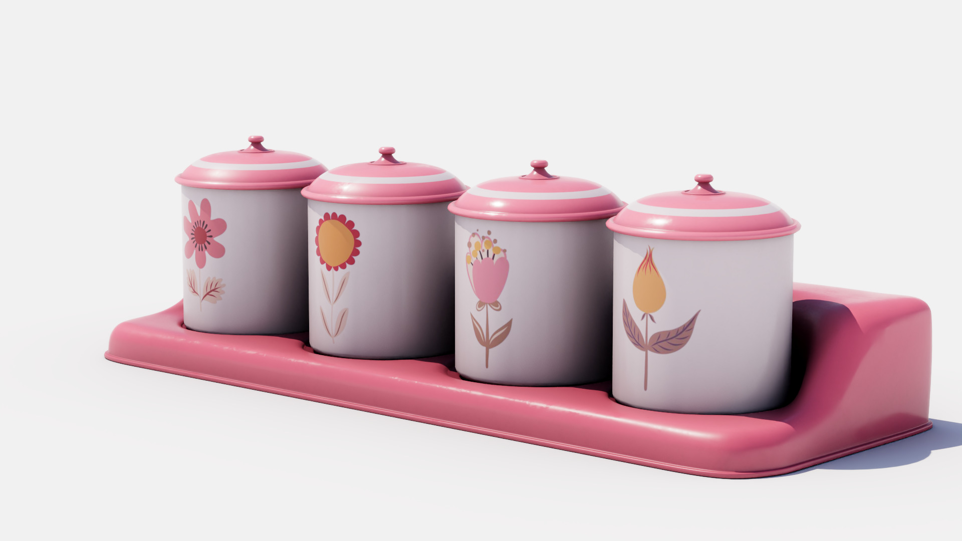 Spice Rack Low-poly 3D model_3