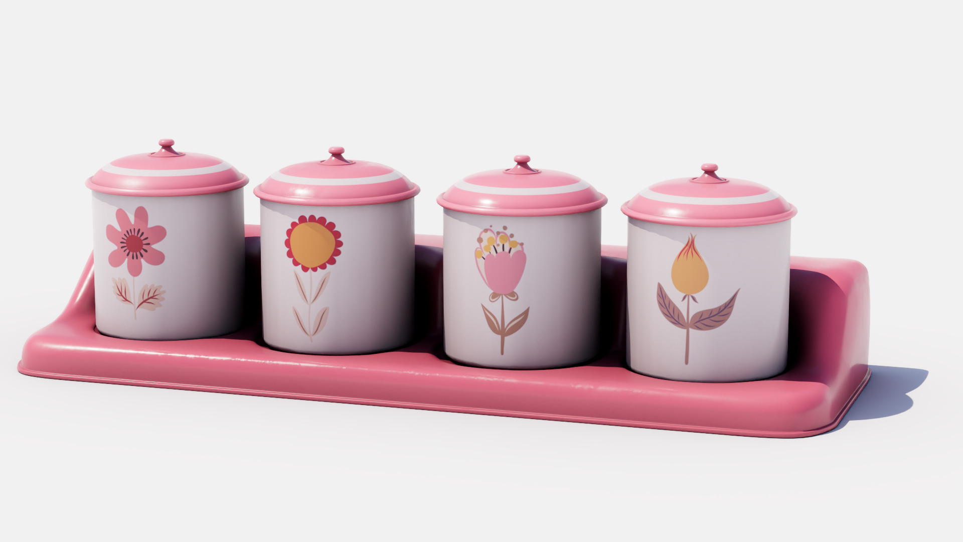 Spice Rack Low-poly 3D model_4