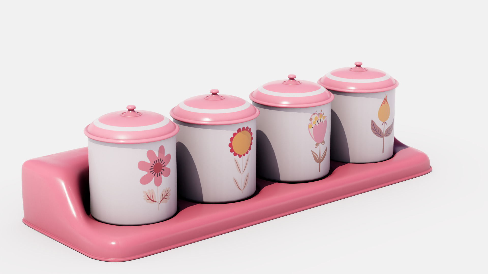 Spice Rack Low-poly 3D model_2