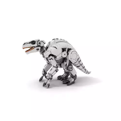 Futuristic Robotic Dinosaur Model Pack for Game and Animation