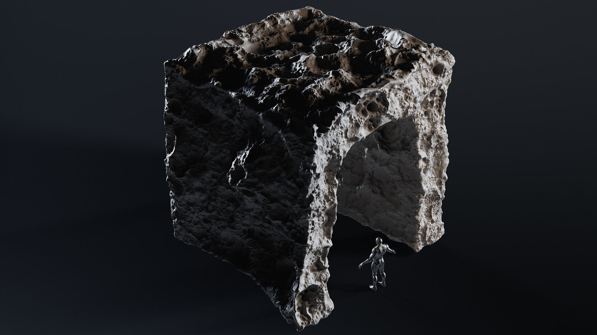 Haunt Stone Hollow Caves - Unreal Engine - Asset Pack Low-poly 3D model_18