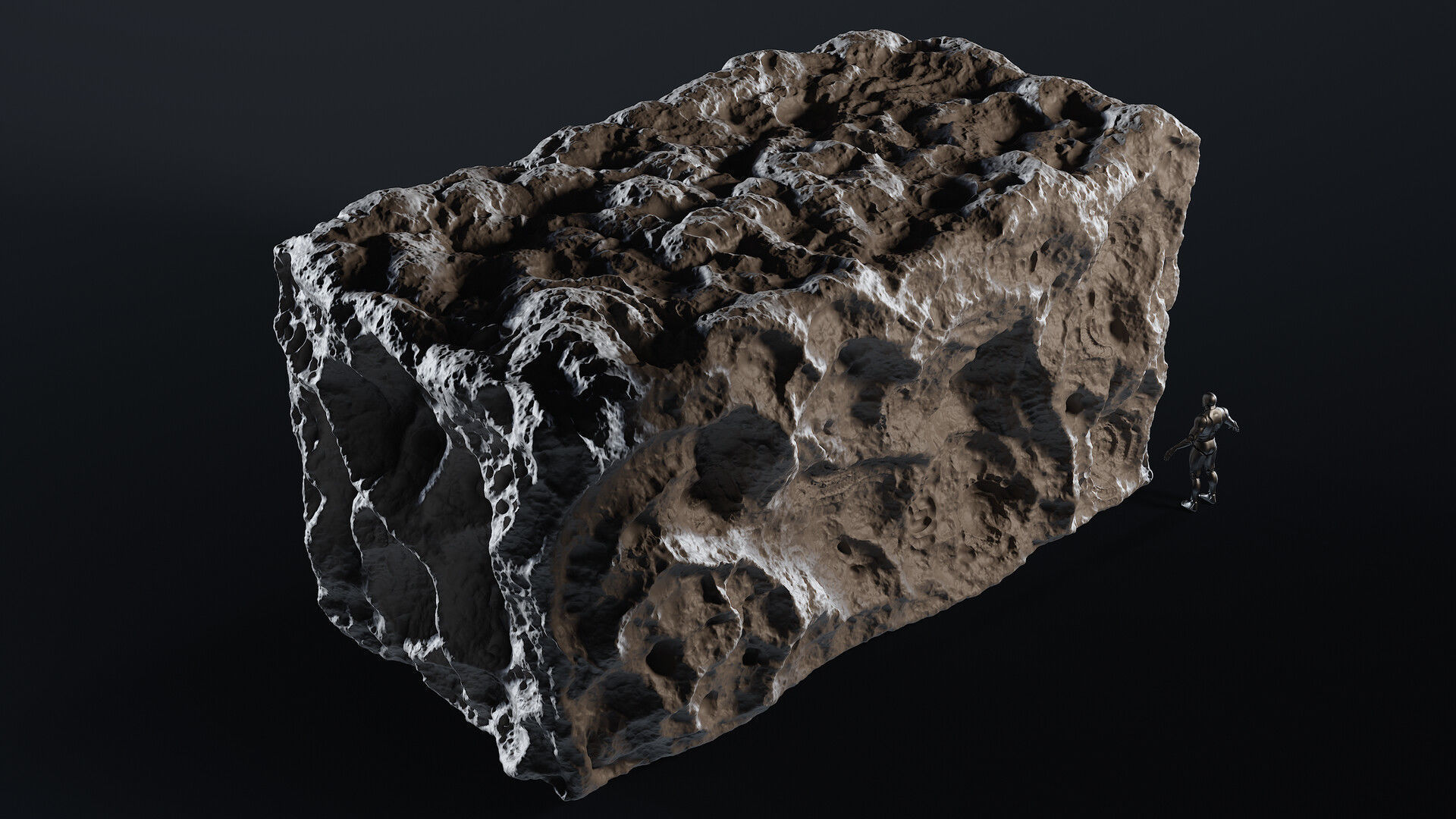 Haunt Stone Hollow Caves - Unreal Engine - Asset Pack Low-poly 3D model_15