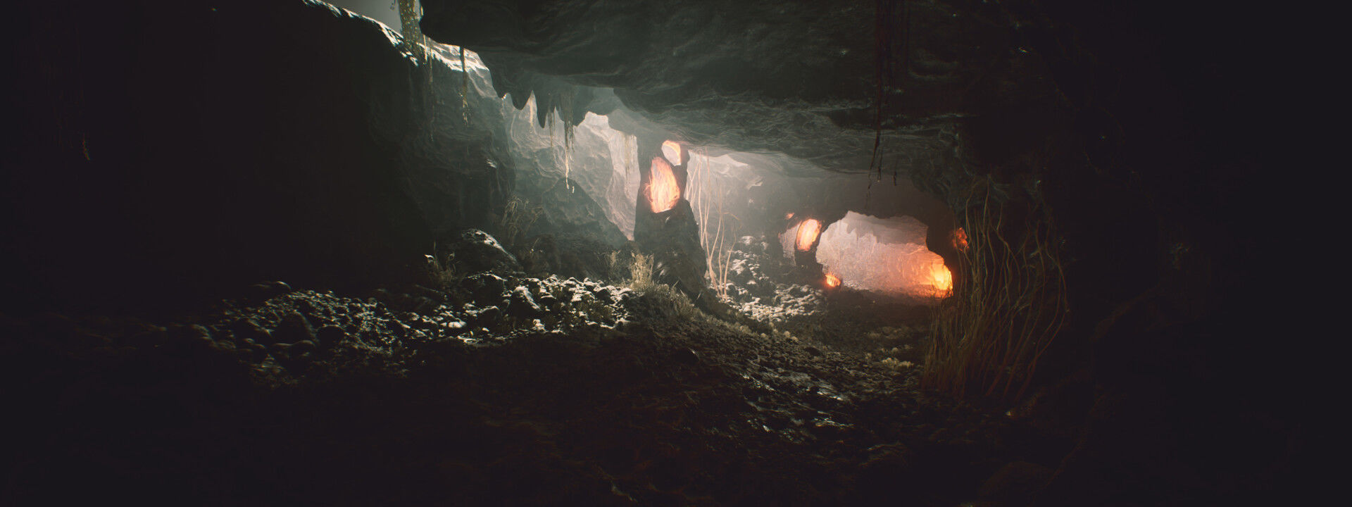 Haunt Stone Hollow Caves - Unreal Engine - Asset Pack Low-poly 3D model_13