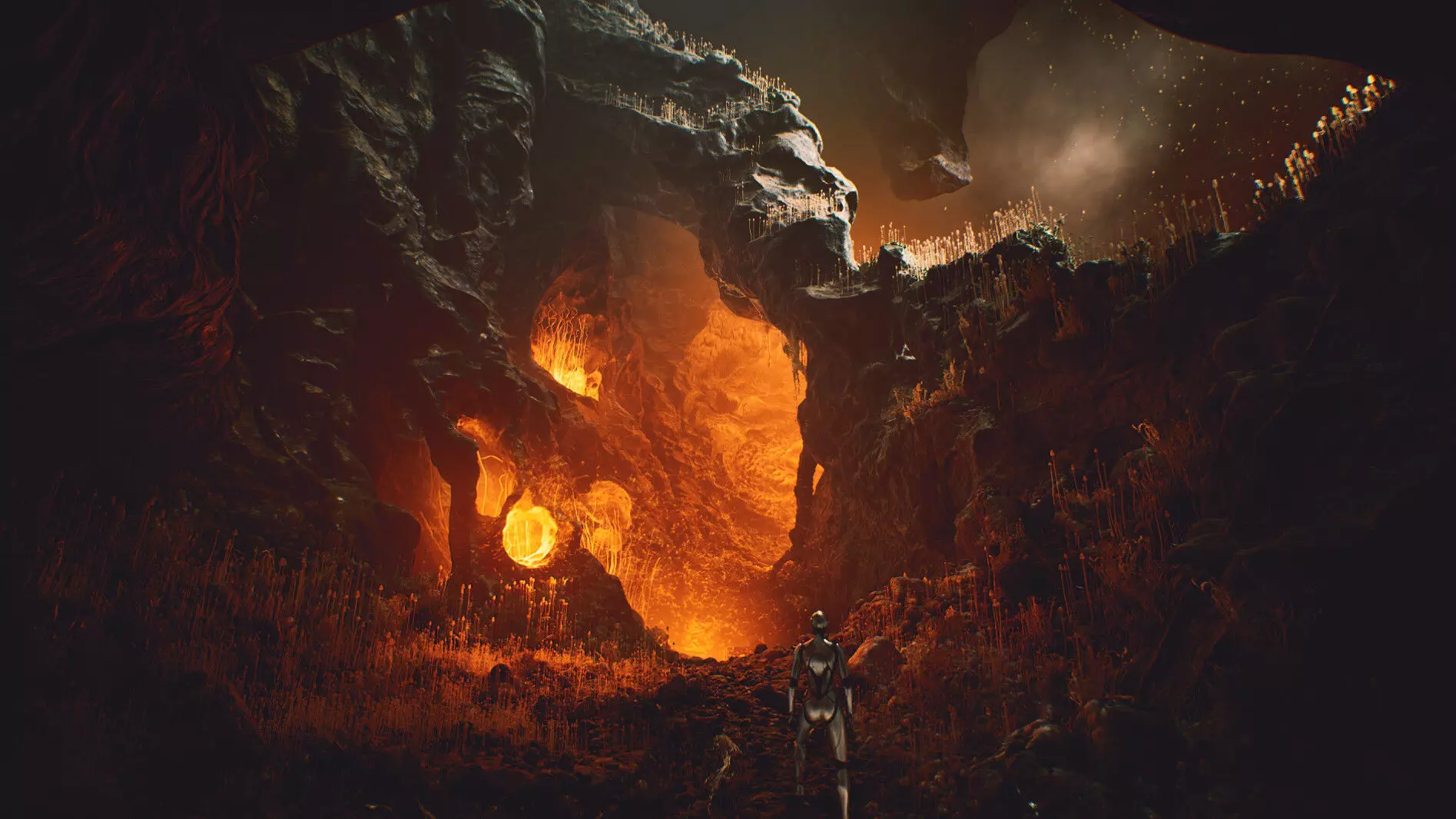 Haunt Stone Hollow Caves - Unreal Engine - Asset Pack Low-poly 3D model_0