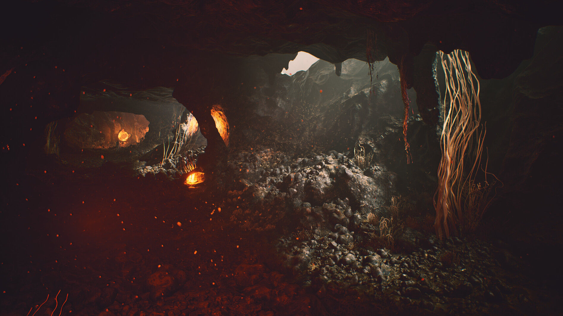 Haunt Stone Hollow Caves - Unreal Engine - Asset Pack Low-poly 3D model_12