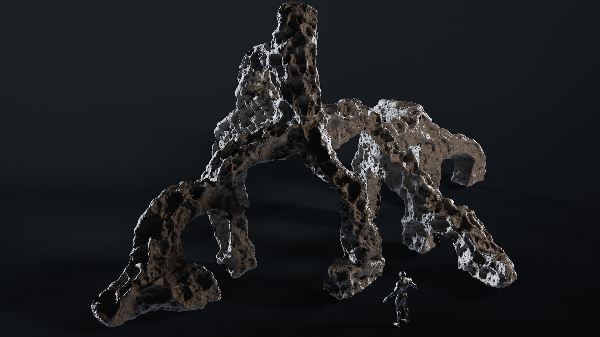 Haunt Stone Hollow Caves - Unreal Engine - Asset Pack Low-poly 3D model_23