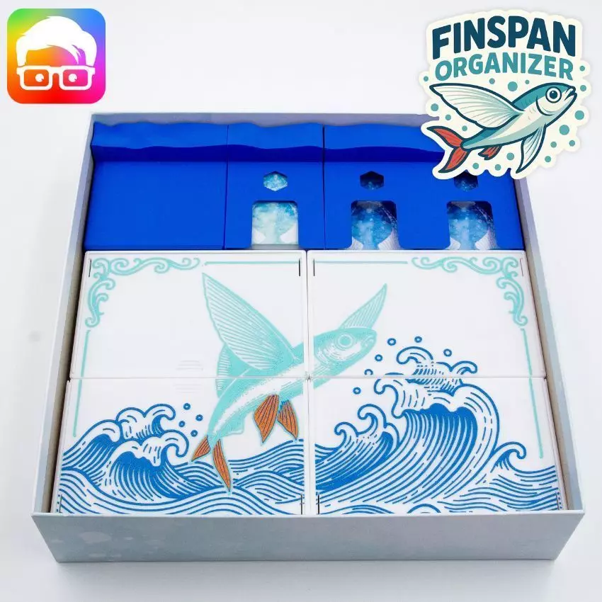 Finspan board game organizer by ammedia3d 3D print model