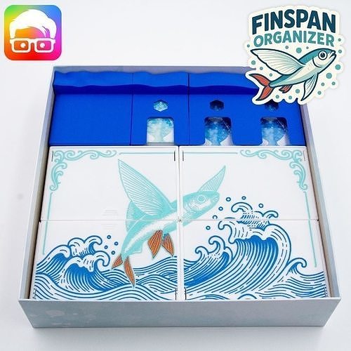 Finspan board game organizer by ammedia3d 3D print model