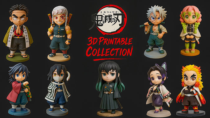 Kimetsu no Yaiba  Full 3D Printable Collection 3D print model