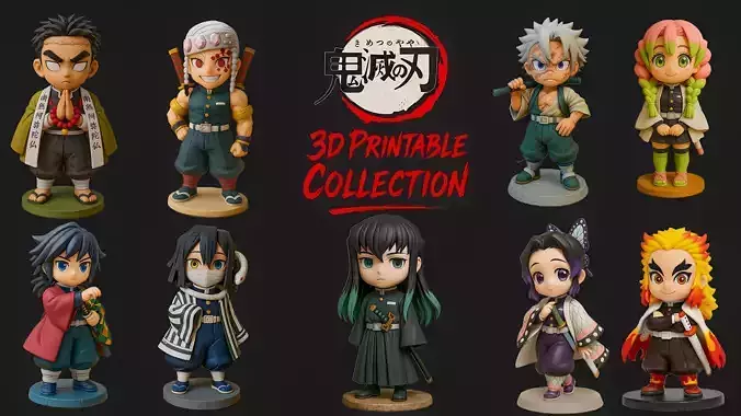 Kimetsu no Yaiba  Full 3D Printable Collection