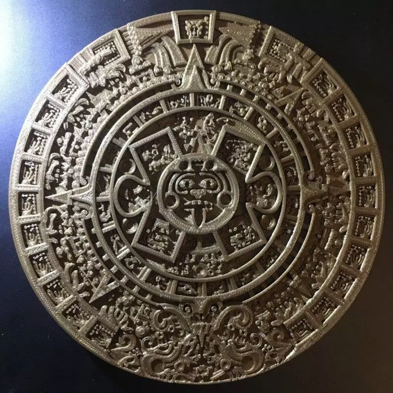 Aztec Calendar Mold Free 3D print model_0