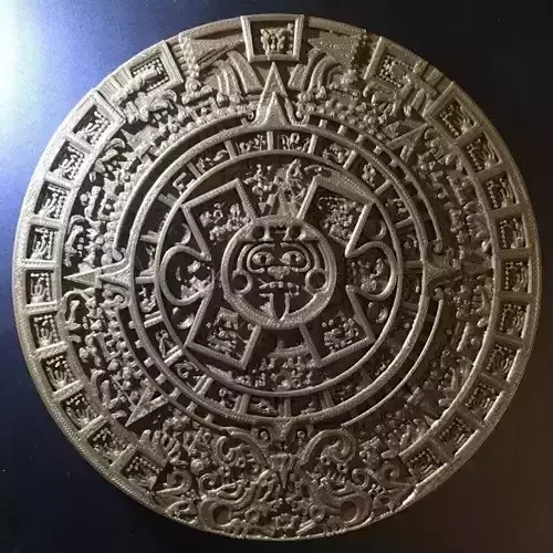 Aztec Calendar Mold Free 3D print model