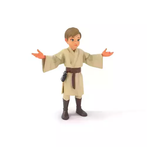Young Apprentice Character Rigged and Animated in Robe Outfit