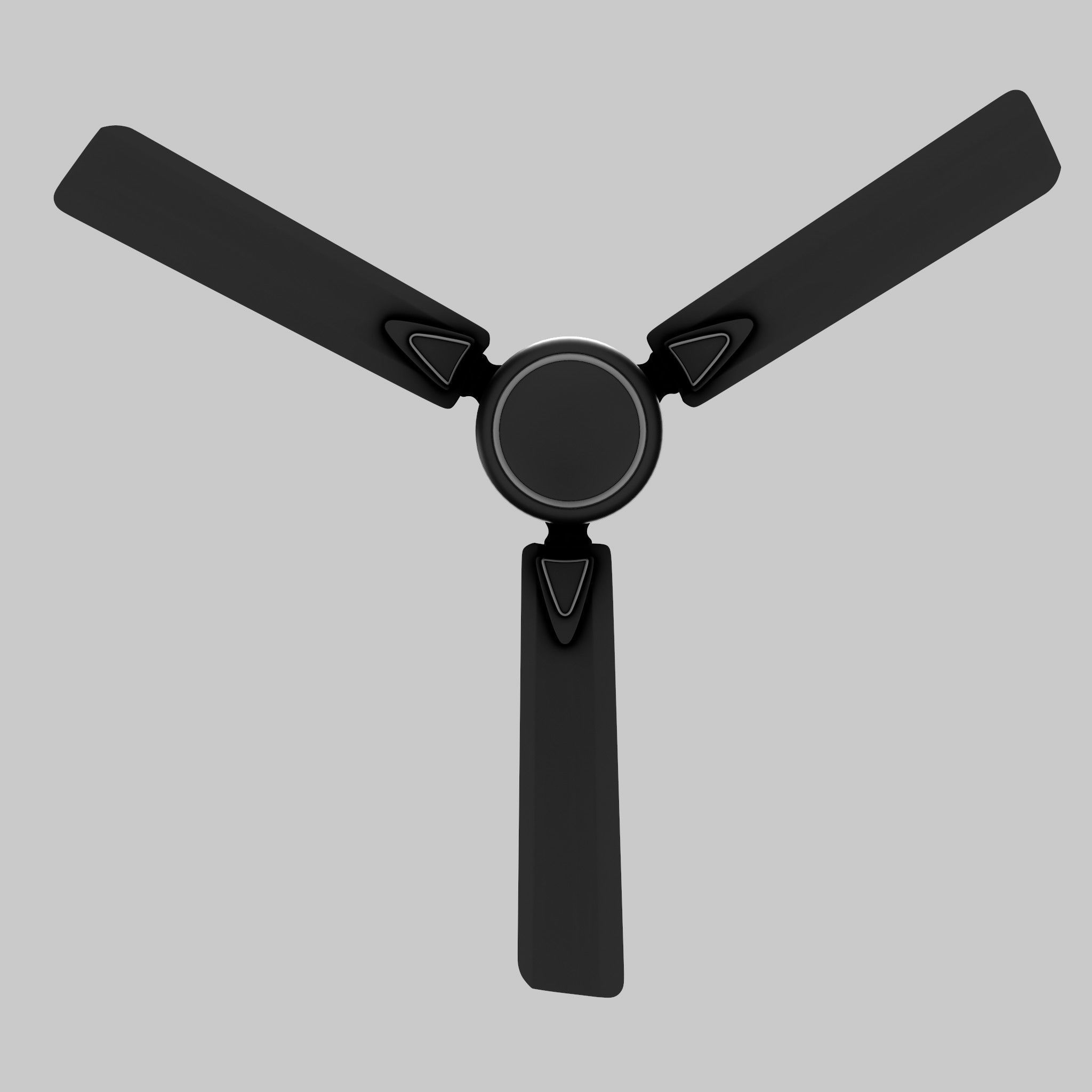 Ceiling fan Low-poly 3D model_1
