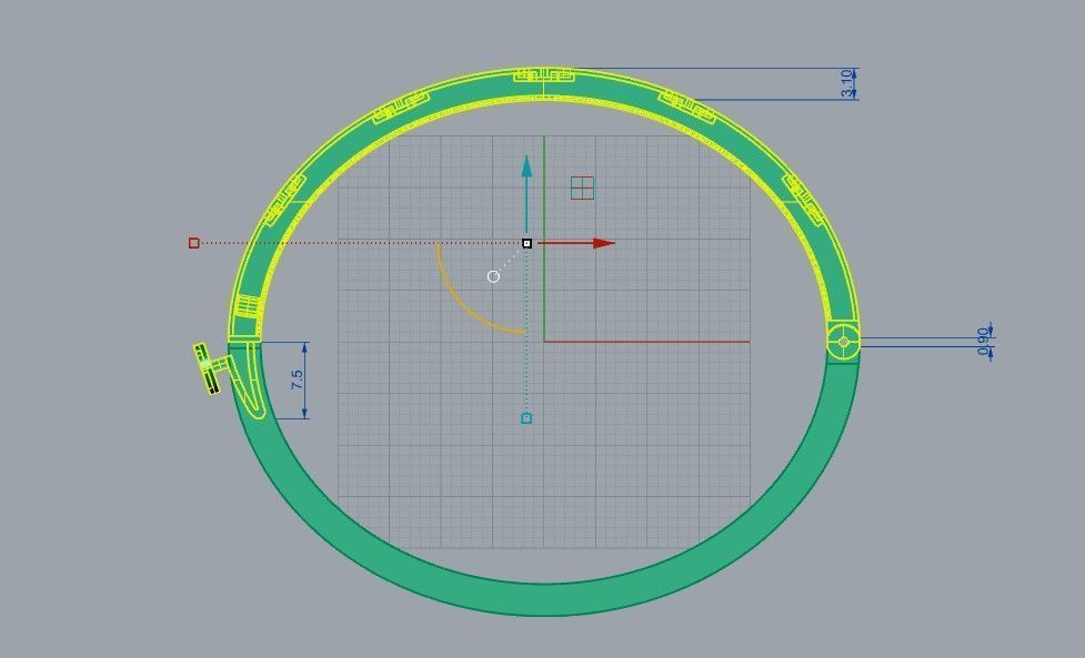 BRACELET  3D print model_4