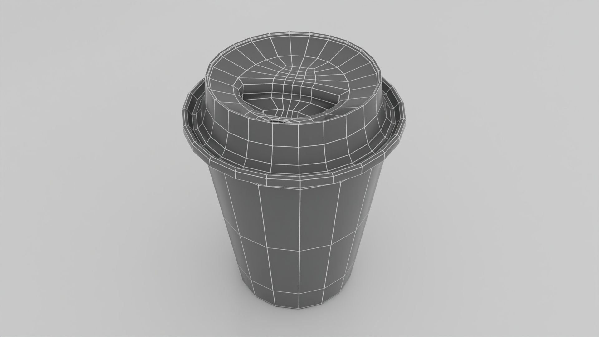 Paper Coffee Cup  Free low-poly 3D model_1