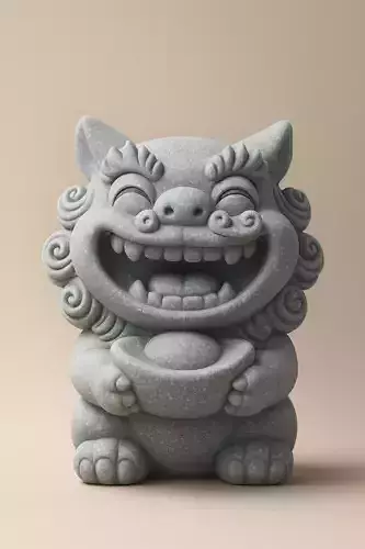 MINI LION STATUE- GUARDING ANGELS