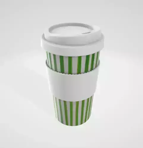 Davis  Waddell DES0244GR Essentials Bamboo Travel Cup 3D model