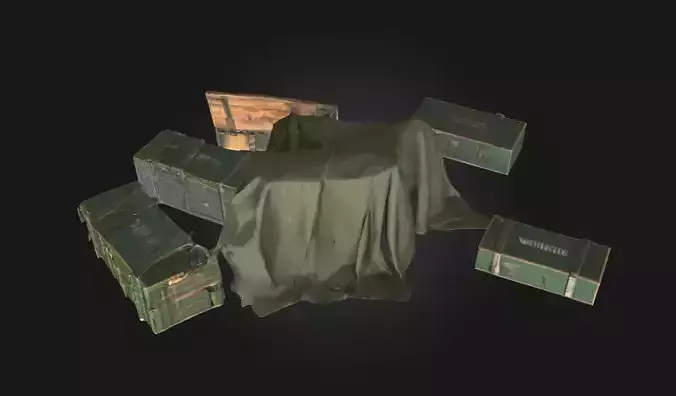 Mystery Crates  Weathered Storage Box