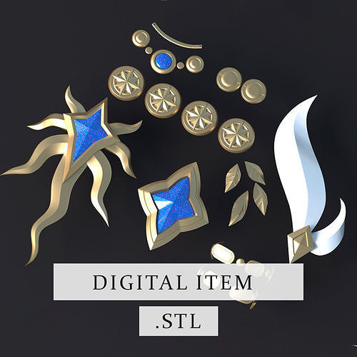 Honkai Star Rail - Cyrene Pack 3d stl file 3D model 3D print model