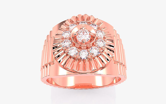 Mens Ring 3dm stl renders details 3D print model