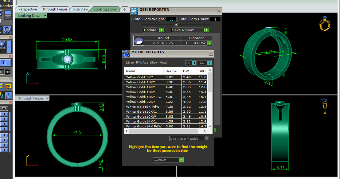 Mens Solitaire Ring 3dm stl renders details 3D print model_1