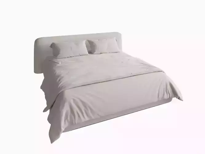 Modern Minimalist Fabric Bed