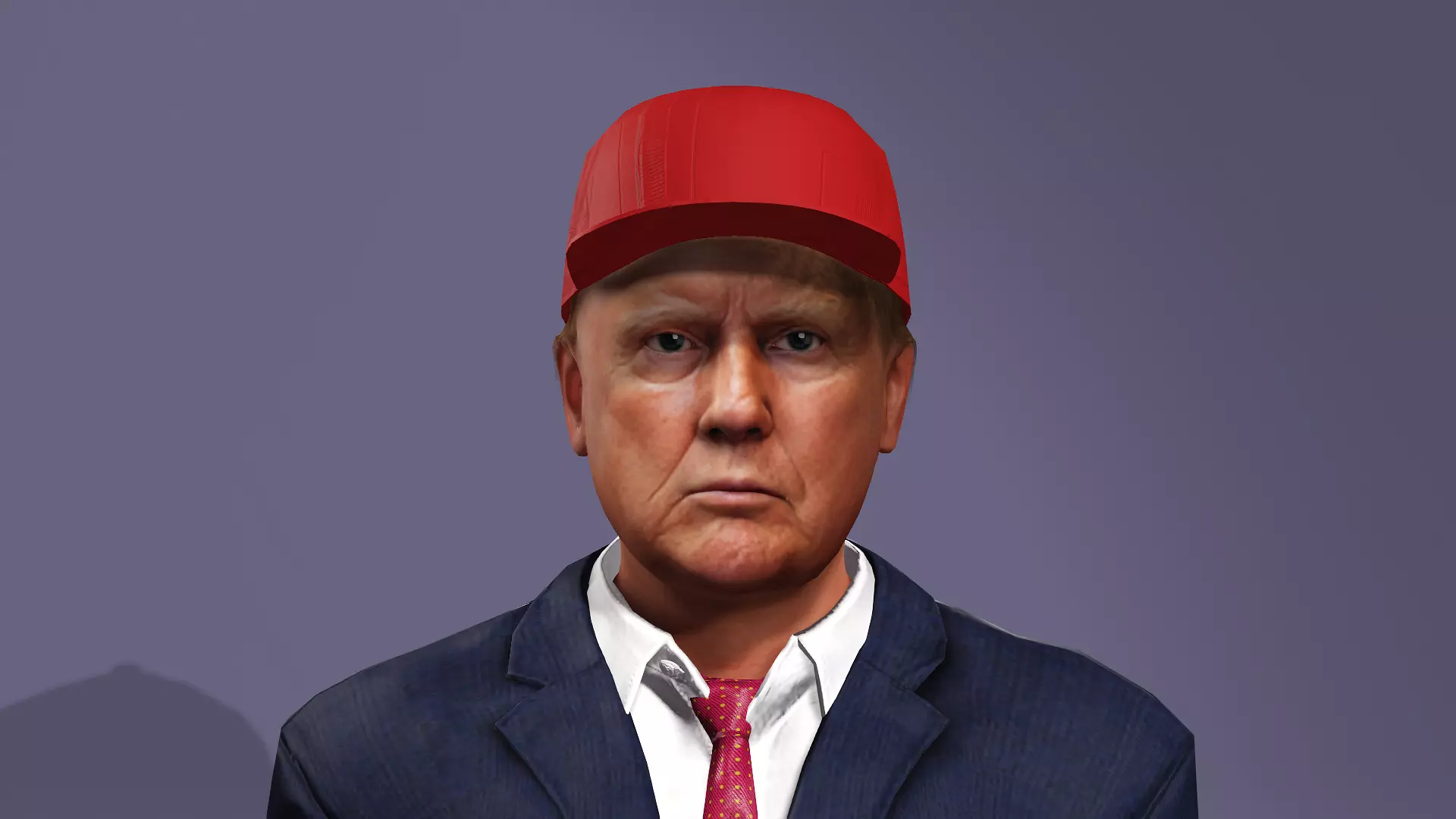 President of the United States of America Donald Trump 3D model_25