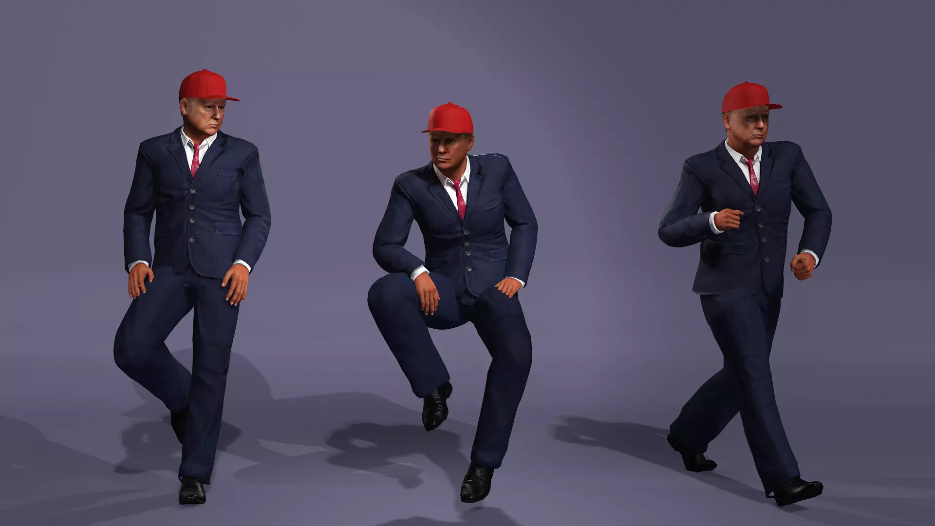 President of the United States of America Donald Trump 3D model_15